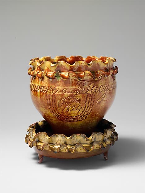 Flowerpot and stand, by James Pottery
