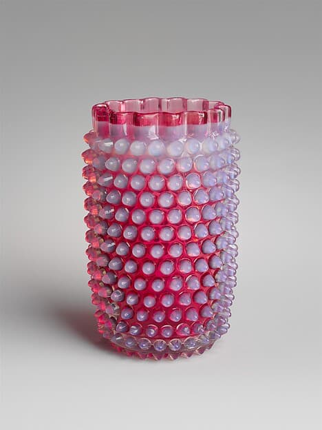 Hobnail Celery vase, by Hobbs, Brockunier and Company
