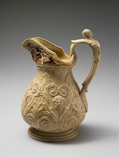 Pitcher, by D. & J. Henderson Flint Stoneware Manufactory