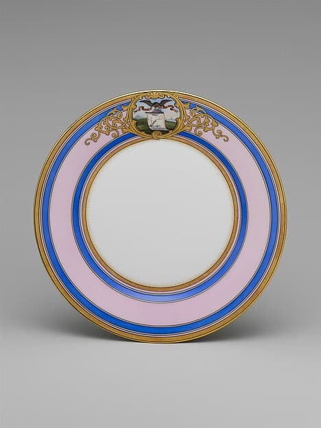 Continental Porcelain Plate, Alabama, by Joseph S. Potter