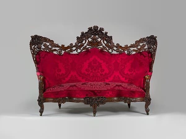 Sofa, by John Henry Belter