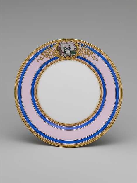 Continental Porcelain Plate, Kentucky, by Joseph S. Potter