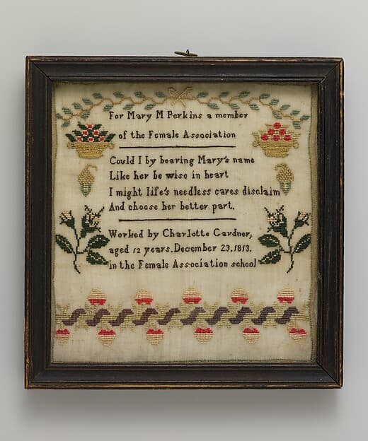 Sampler, by Charlotte Gardner
