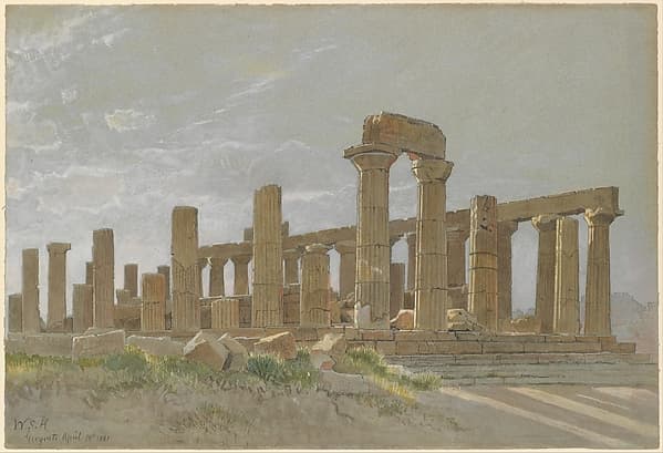 Girgenti (The Temple of Juno Lacinia at Agrigentum), by William Stanley Haseltine