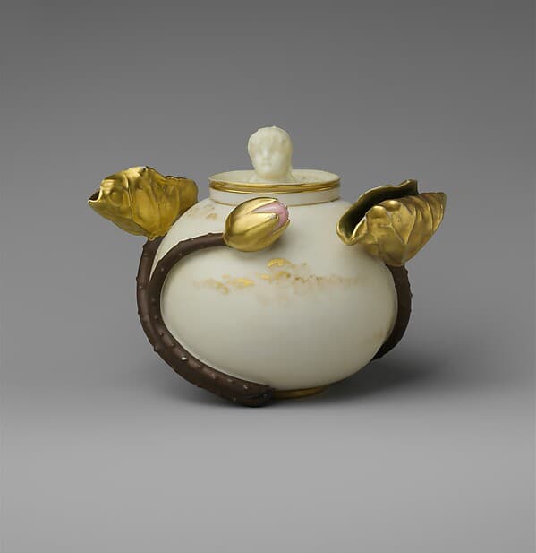 Covered Potpourri Jar, by Ott and Brewer