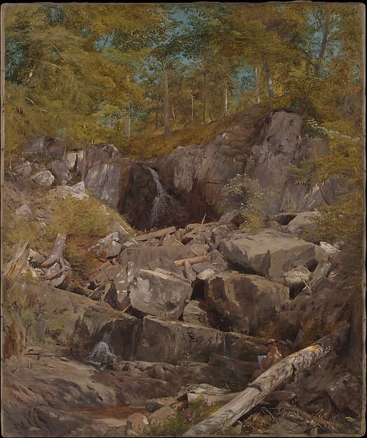 A Study of Trap Rock (Buttermilk Falls), by John Henry Hill