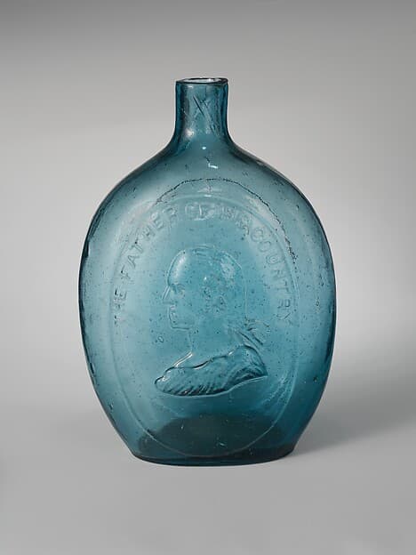 Flask, by Dyottville Glass Works