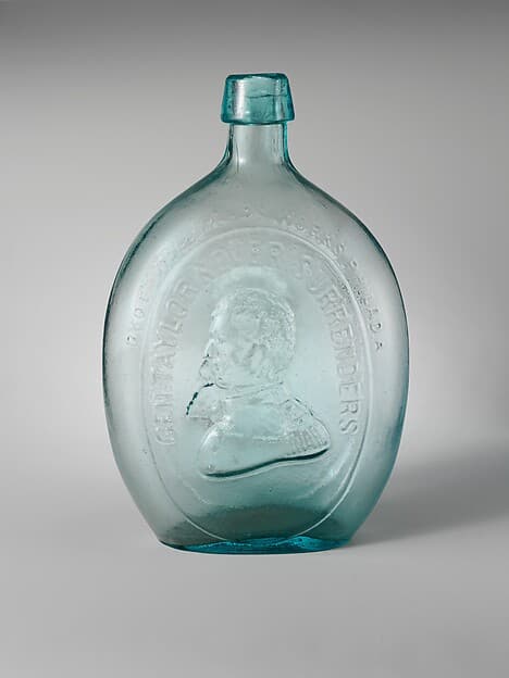 Flask, by Dyottville Glass Works