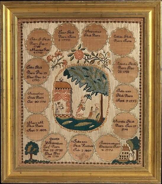 Sampler, by Julia Ann Fitch