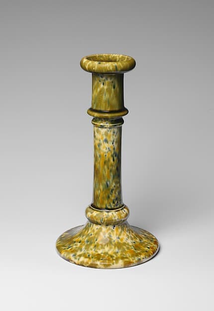 Candlestick, by United States Pottery Company
