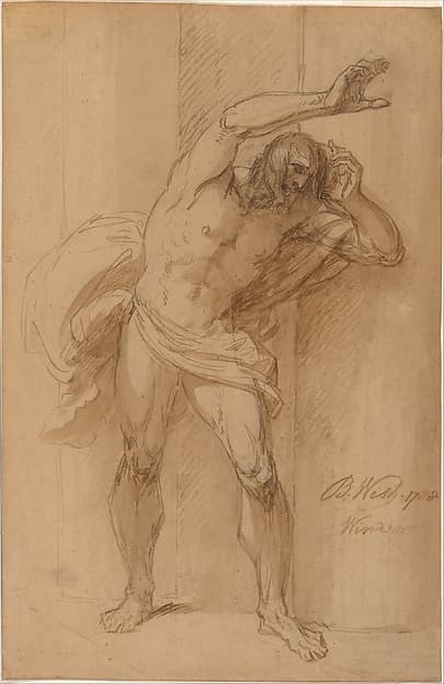 Study for the Crucifixion, by Benjamin West