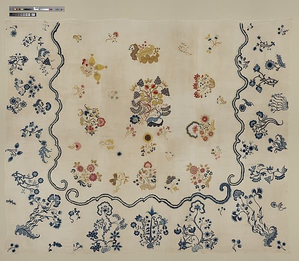 Embroidered coverlet, by Ruth Culver Coleman