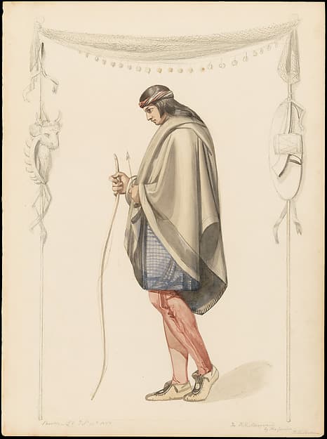 Indian Figure in Profile, by Henry Kirke Brown
