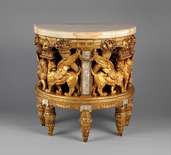 Console from the drawing room of the William H. Vanderbilt House, by Herter Brothers