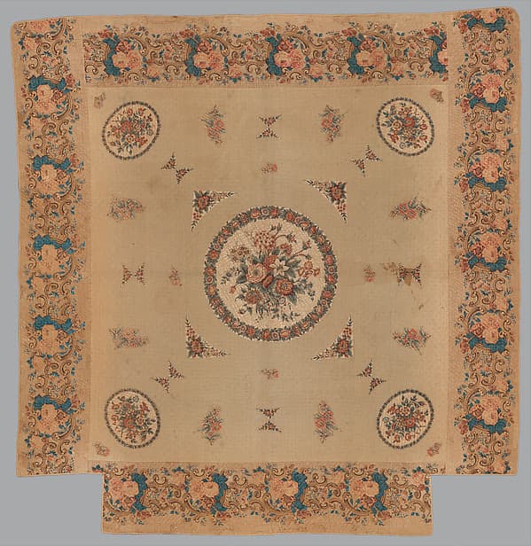 Chintz appliquéd quilt