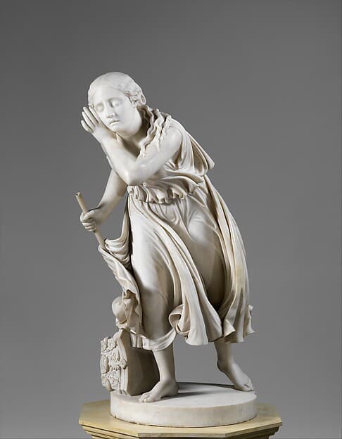 Nydia, the Blind Flower Girl of Pompeii, by Randolph Rogers