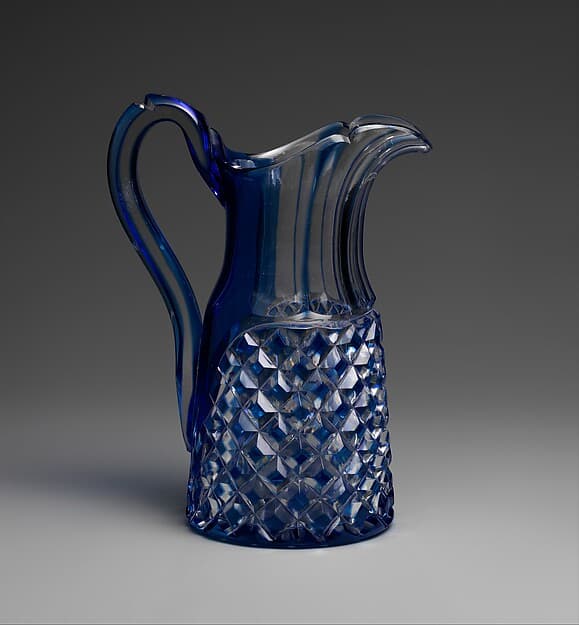 Pitcher, by Brooklyn Flint Glass Company