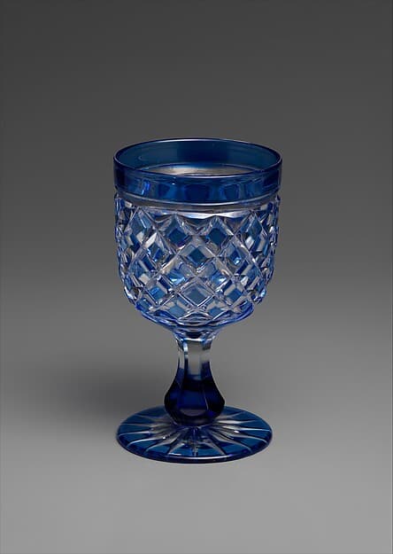 Goblet, by Brooklyn Flint Glass Company