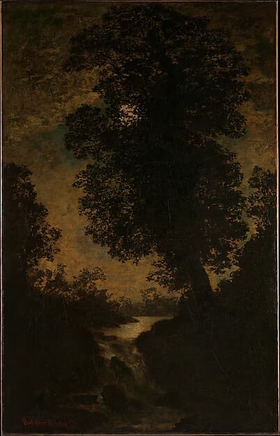 A Waterfall, Moonlight, by Ralph Albert Blakelock