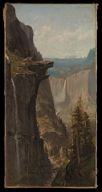 Yosemite Falls, from Glacier Point, by William Keith