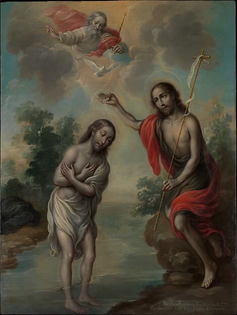 The Baptism of Christ, by Nicolás Enríquez
