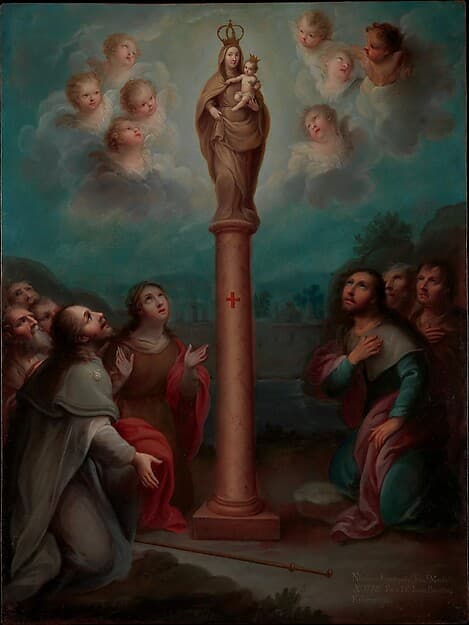 The Apparition of the Virgin of El Pilar to St. James, by Nicolás Enríquez