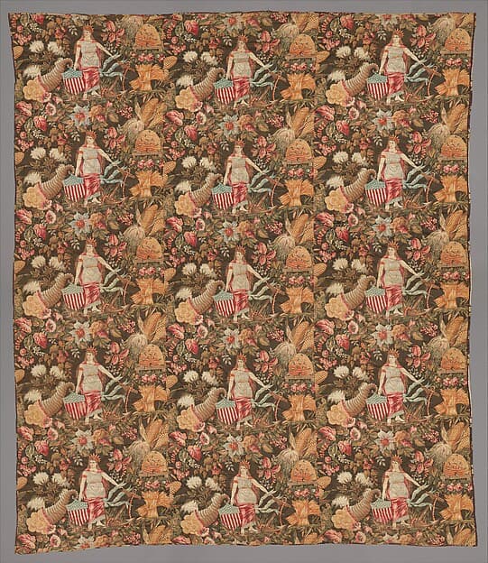 Whole cloth quilt, by Unknown