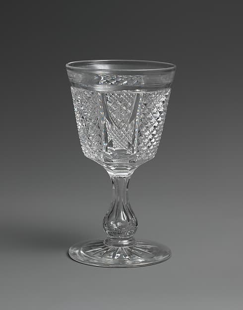 Large drinking vessel, by Brooklyn Flint Glass Company