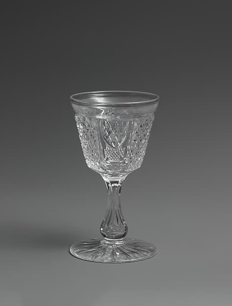 Medium drinking vessel, by Brooklyn Flint Glass Company