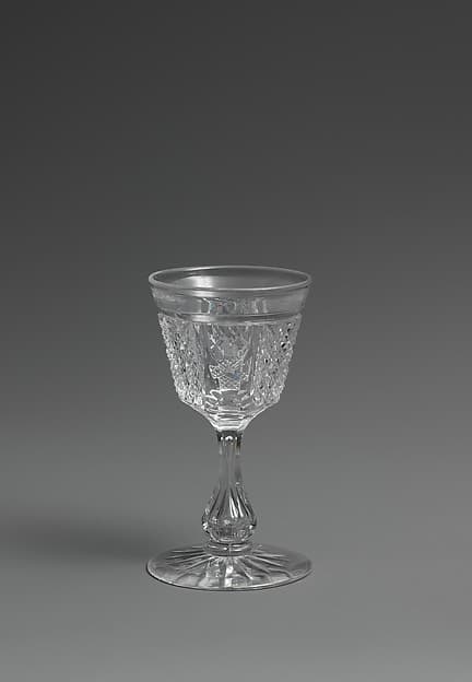 Small drinking vessel, by Brooklyn Flint Glass Company