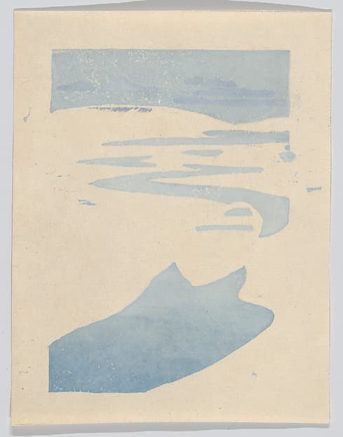 "The Derelict" or "The Lost Boat", by Arthur Wesley Dow