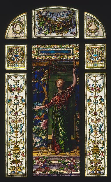 Welcome: Stained Glass Window from the Mrs. George T. Bliss House, New York, by John La Farge
