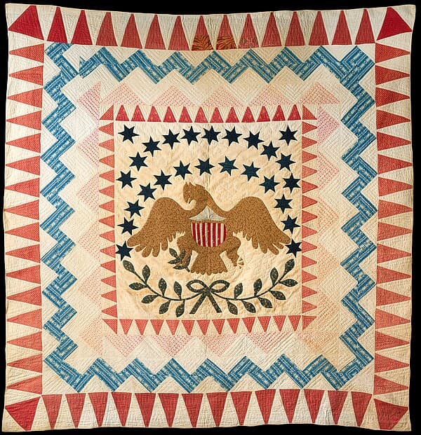 Quilt, Eagle pattern
