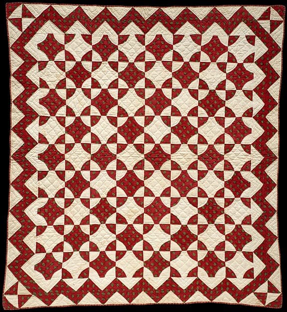 Crib Quilt, Mill Wheel pattern