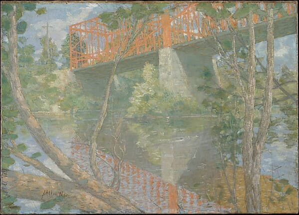 The Red Bridge, by Julian Alden Weir