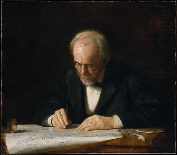 The Writing Master, by Thomas Eakins