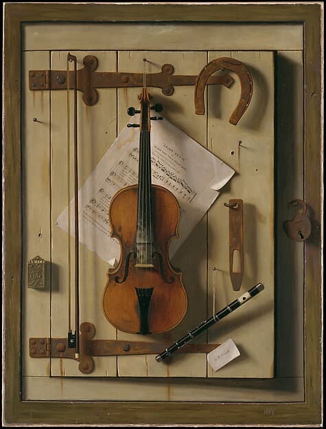 Still Life—Violin and Music, by William Michael Harnett