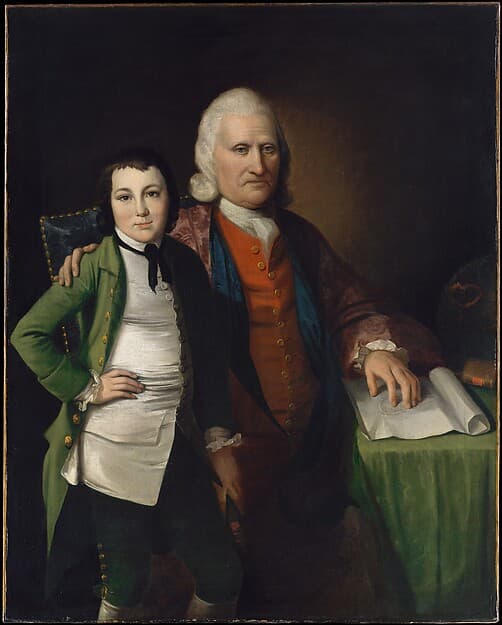 Cadwallader Colden and His Grandson Warren De Lancey, by Matthew Pratt