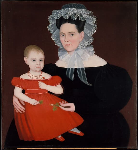 Mrs. Mayer and Daughter, by Ammi Phillips