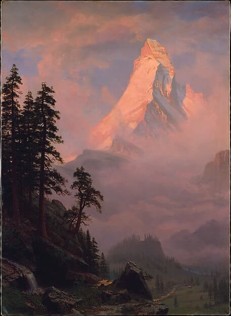 Sunrise on the Matterhorn, by Albert Bierstadt