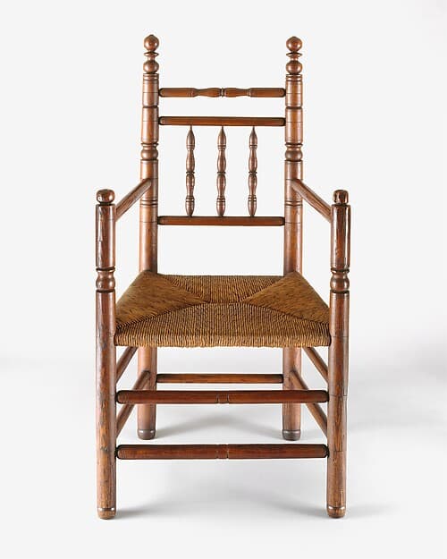 Spindle-back armchair