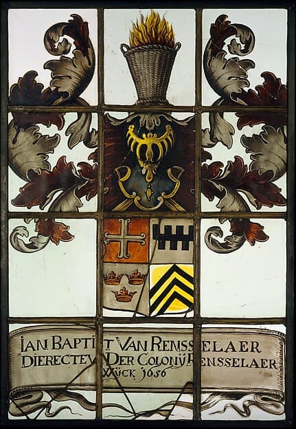 Stained-glass window, by Evert Duyckinck