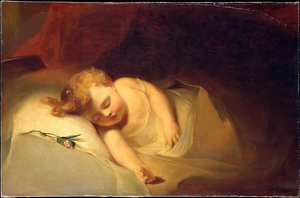 Child Asleep (The Rosebud), by Thomas Sully