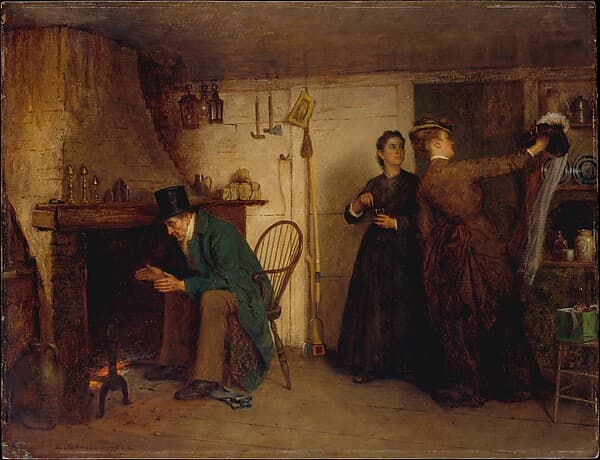 The New Bonnet, by Eastman Johnson