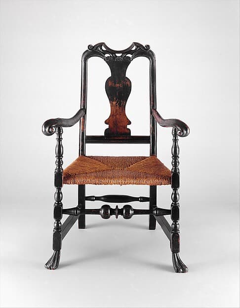 Splat-back armchair, by John Gaines III