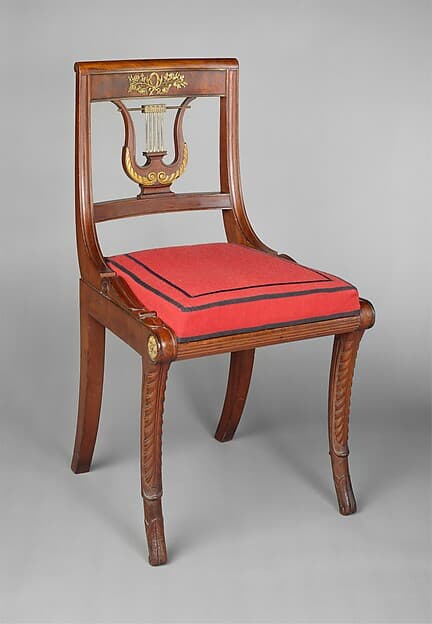 Side chair, by Charles-Honoré Lannuier
