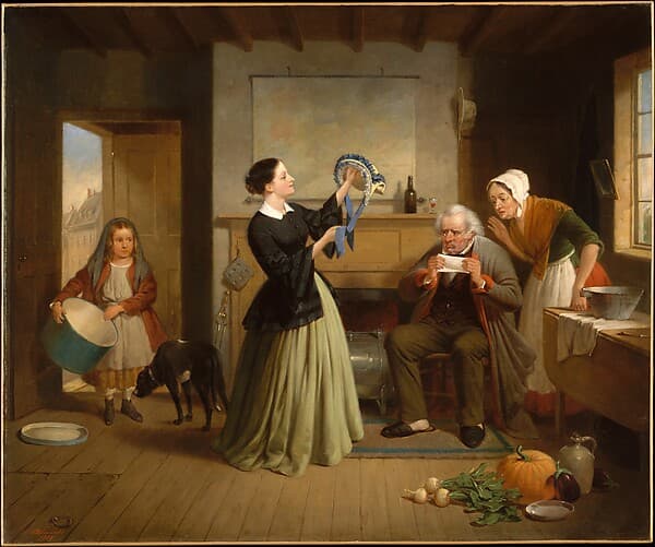 The New Bonnet, by Francis William Edmonds