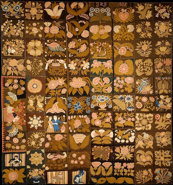 Embroidered Carpet, by Zeruah H. Guernsey Caswell