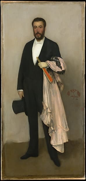 Arrangement in Flesh Colour and Black: Portrait of Theodore Duret, by James McNeill Whistler