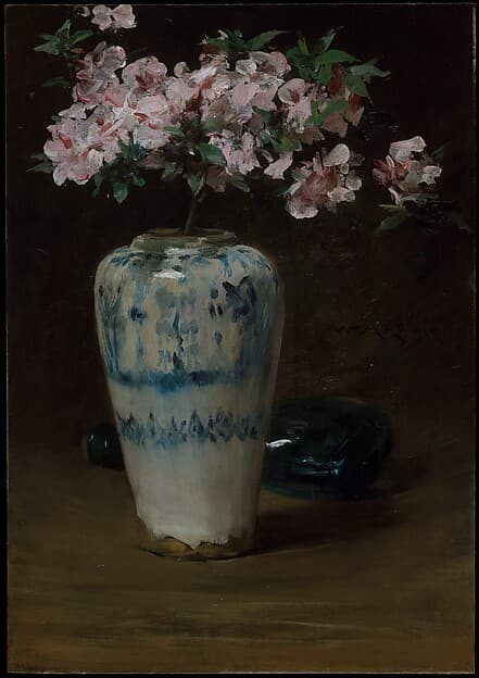 Pink Azalea—Chinese Vase, by William Merritt Chase
